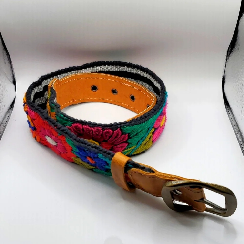 Embroidered Handmade Belt by Artisans from Guatemala Kid Size